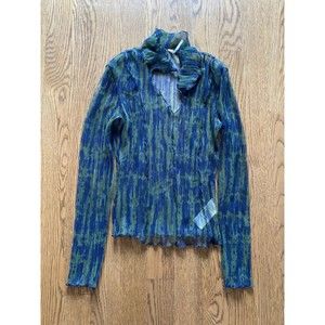 Free people long sleeve mesh top